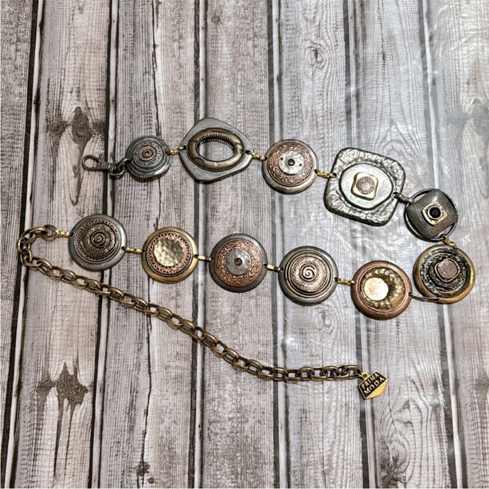 Mixed Metal Belt made in Italy! - Picture 2 of 8